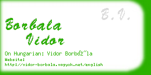 borbala vidor business card